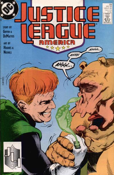 Justice League America #33 [Direct]-Fine (5.5 – 7) (1987)