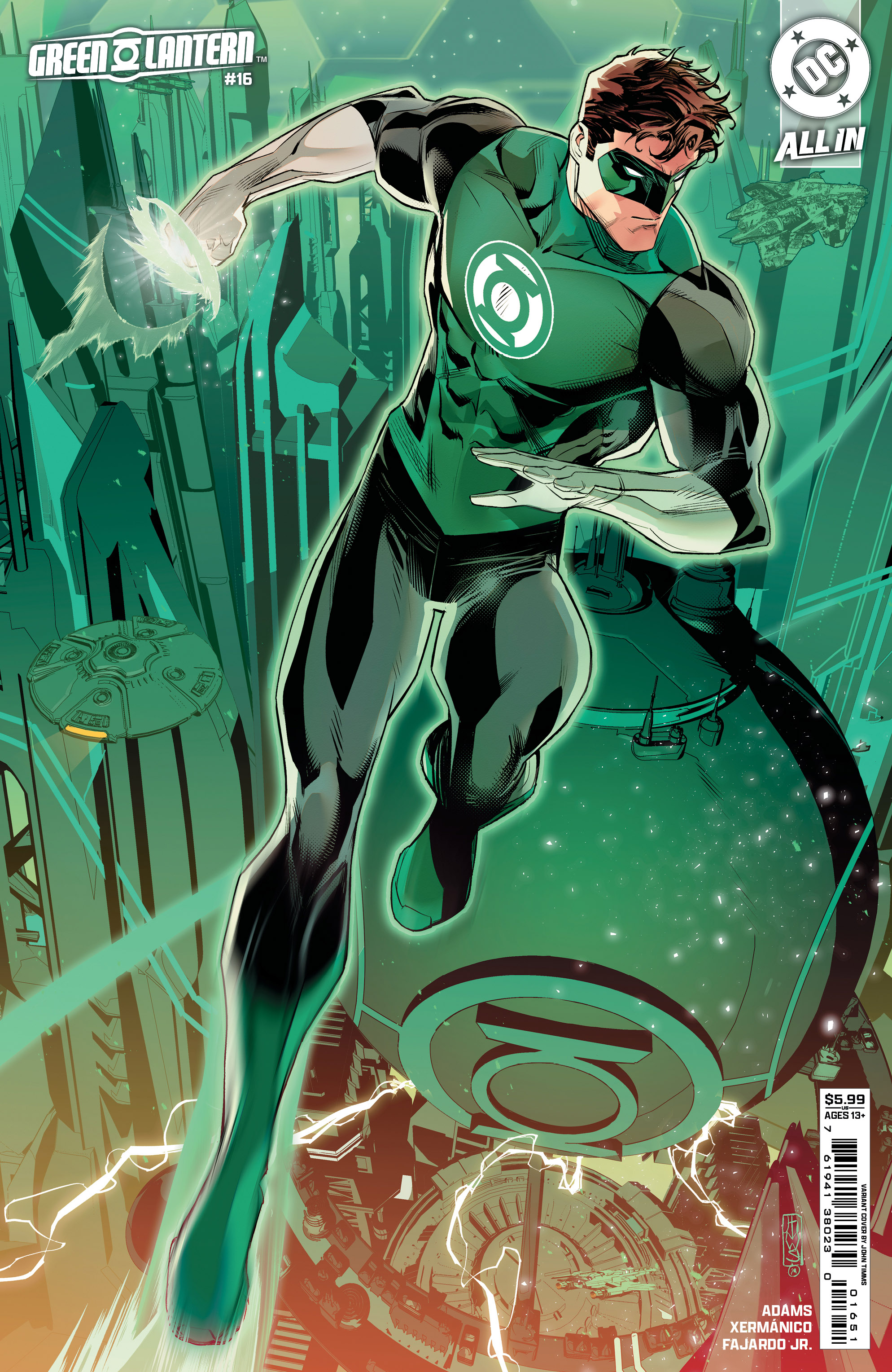 Green Lantern #16 Cover C John Timms Card Stock Variant