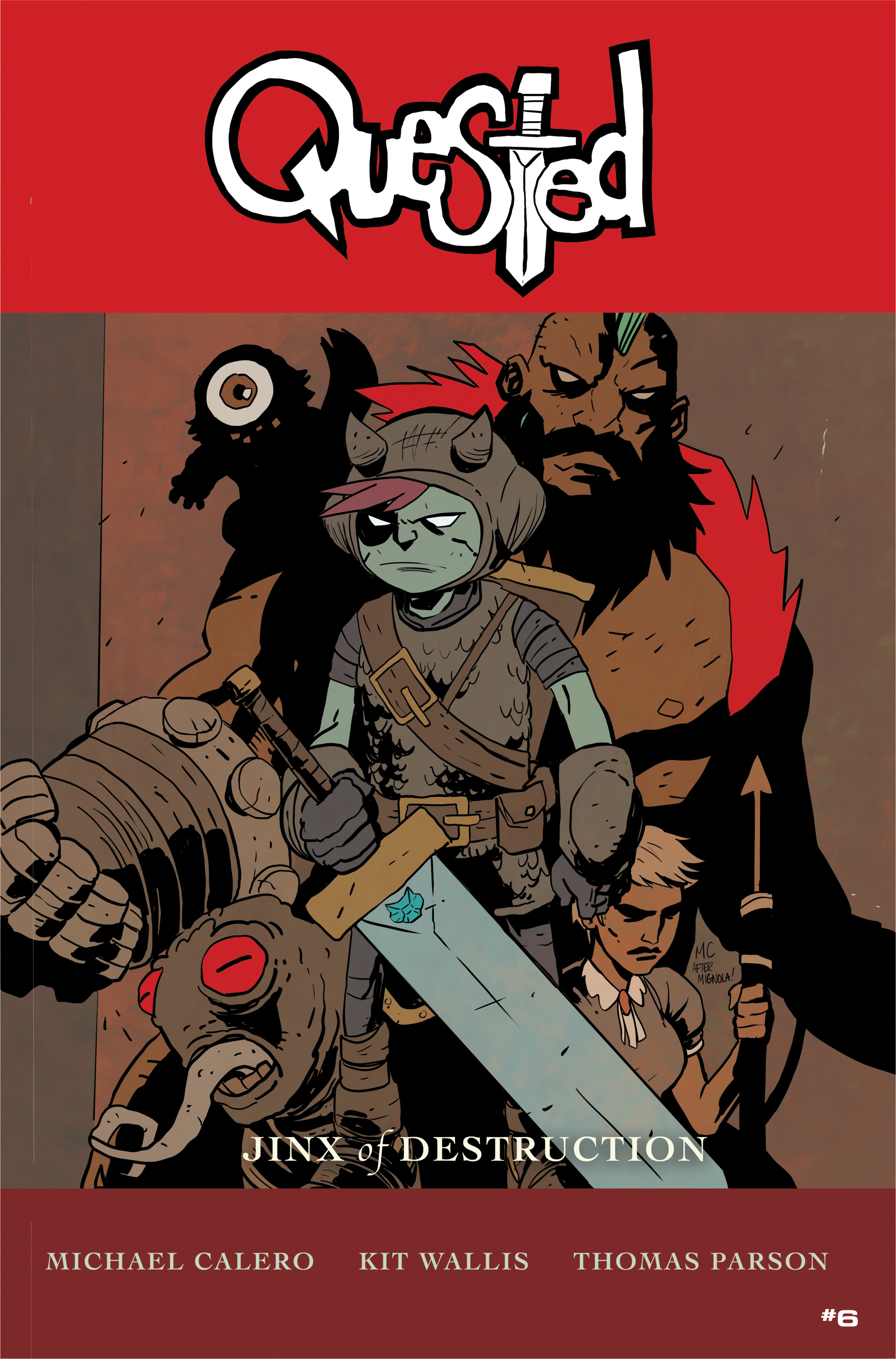 Quested #6 Cover D Calero Hellboy Homage