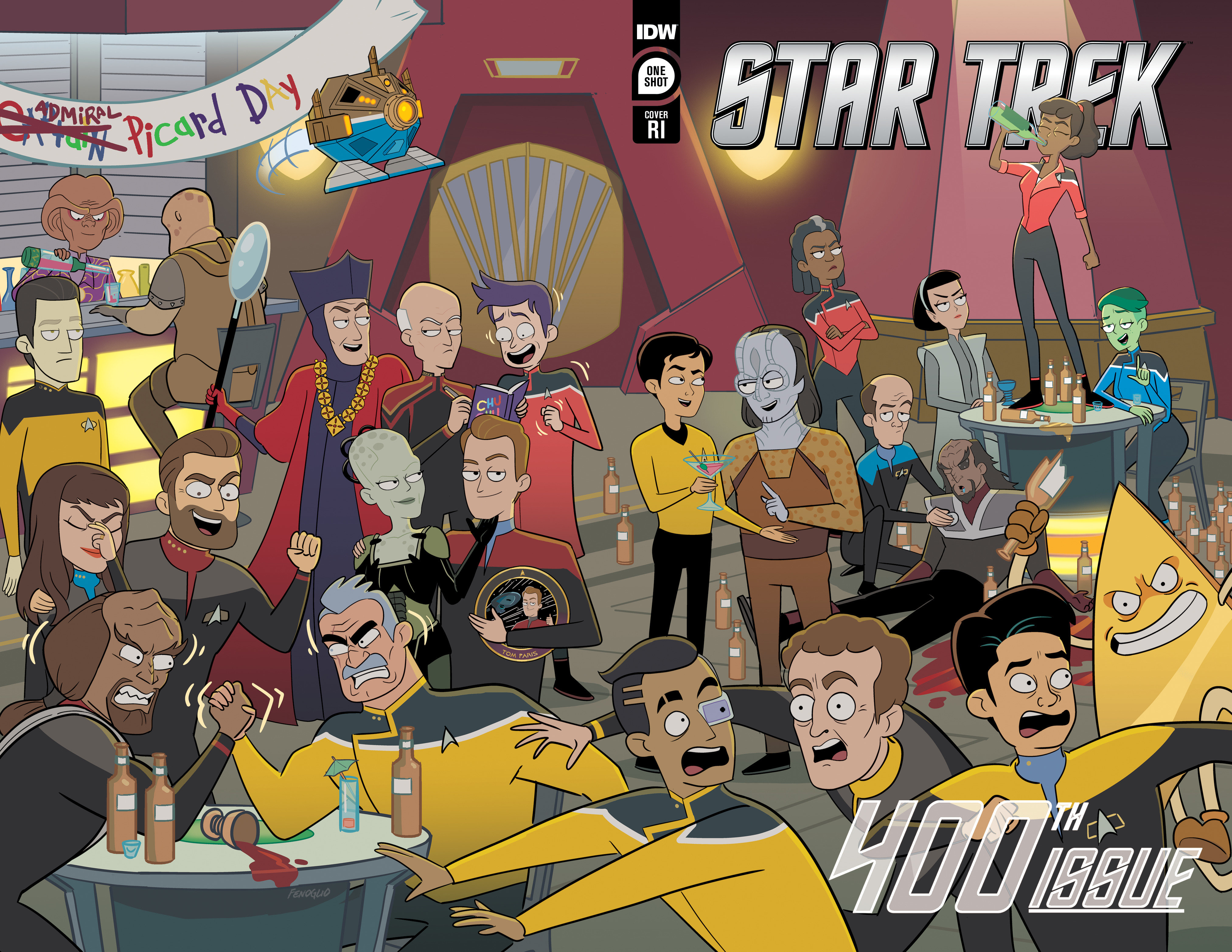 Star Trek #400 # Cover Retailer Incentive Fenoglio 1 For 10 Variant