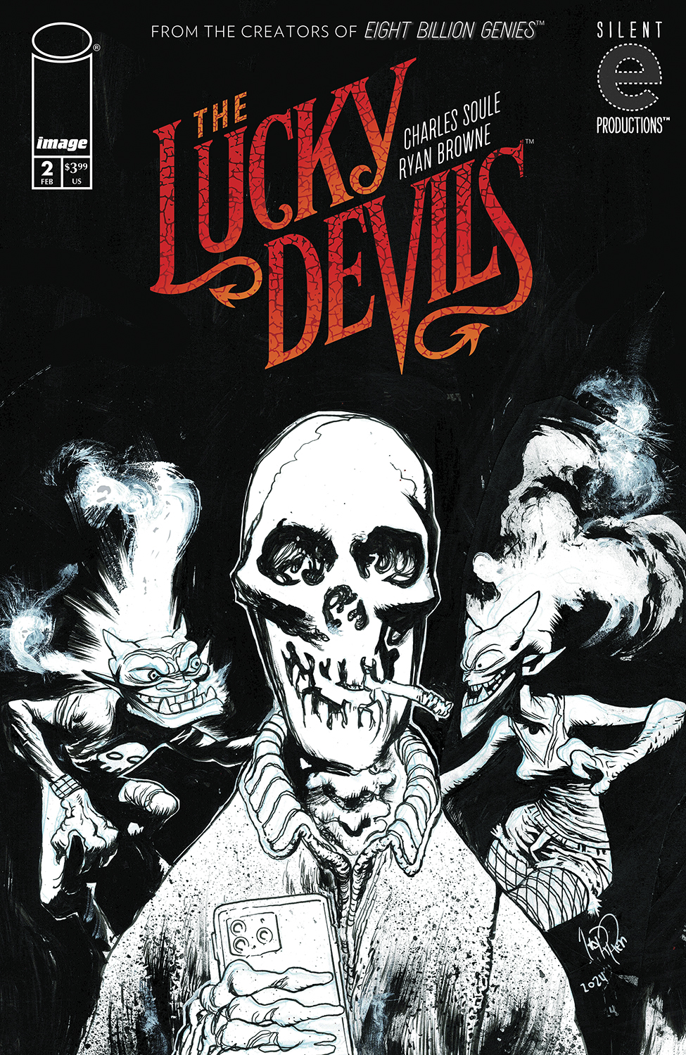 Lucky Devils #2 Cover C 1 for 25 Incentive James Harren Foil Variant (Mature) (Of 9)