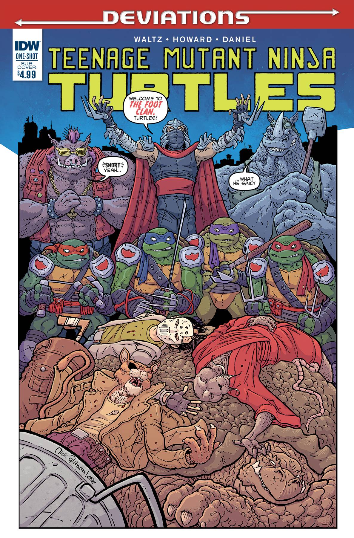Teenage Mutant Ninja Turtles Deviations #1 Subscription Variant (One Shot)
