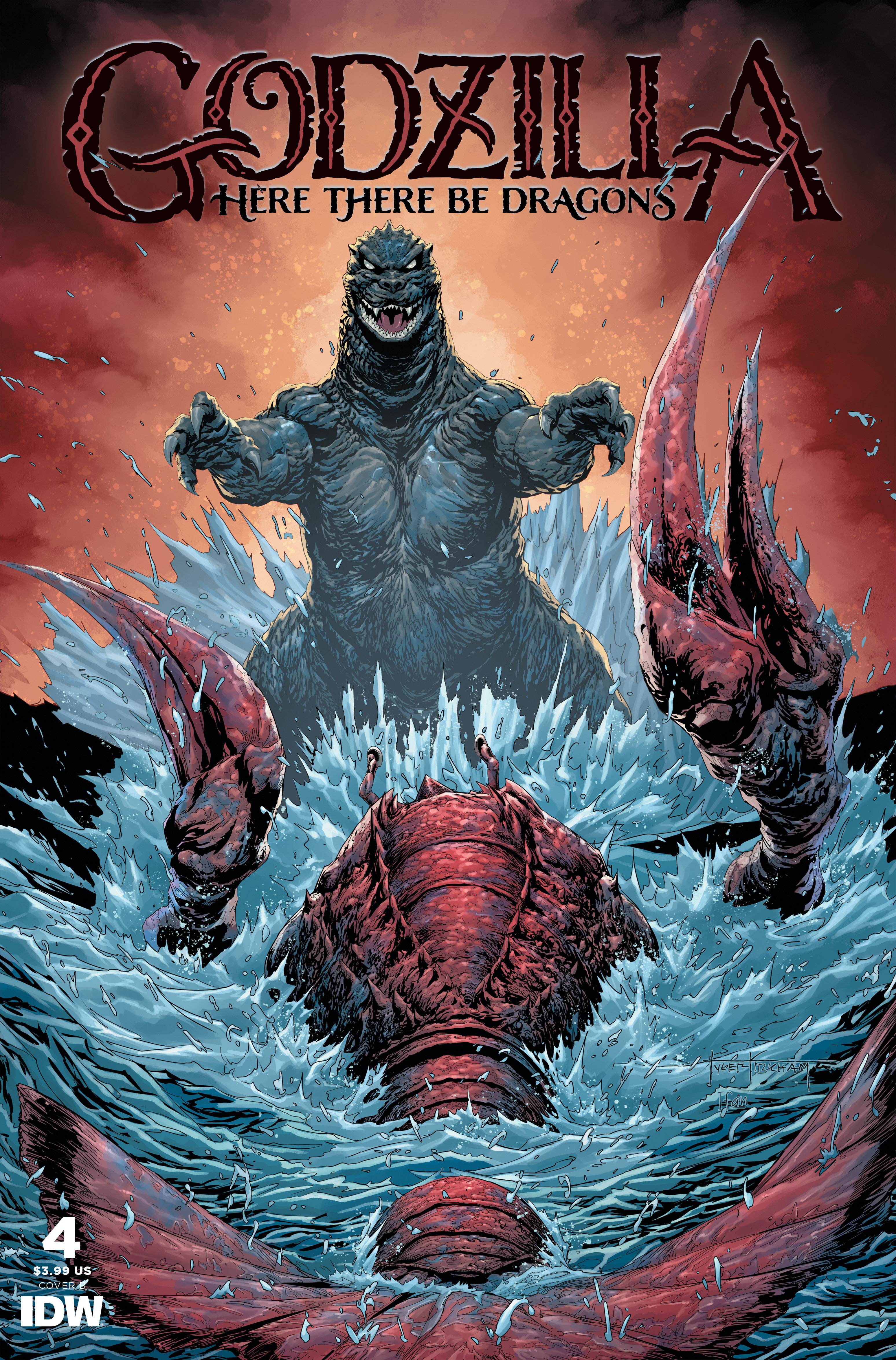 Godzilla: Here There Be Dragons #4 Cover B Kirkham