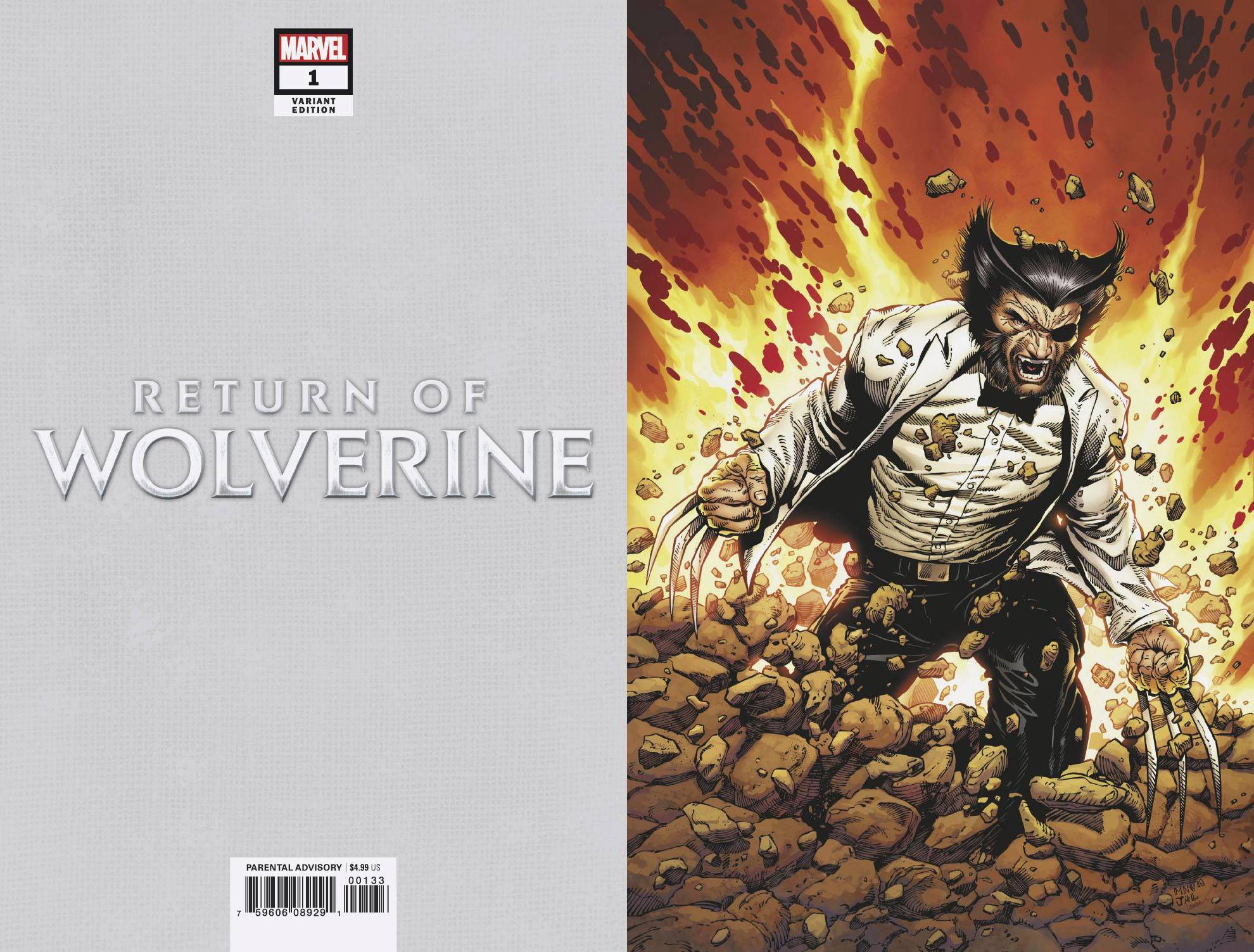Return of Wolverine #1 McNiven Patch Costume Virgin Variant (Of 5)