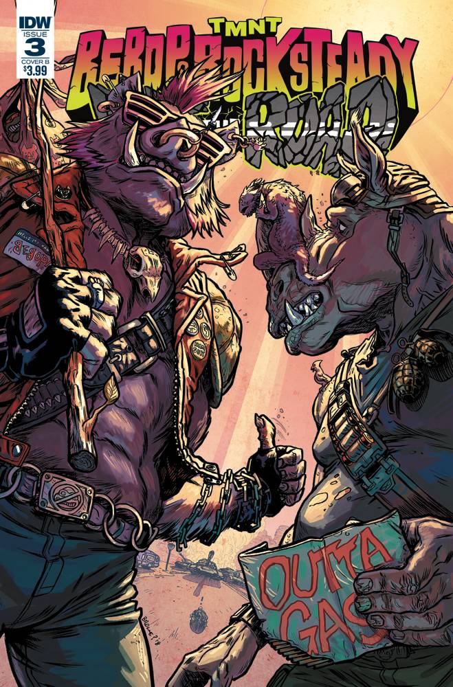 Teenage Mutant Ninja Turtles Bebop Rocksteady Hit The Road #3 Cover B Browne (Of 5)