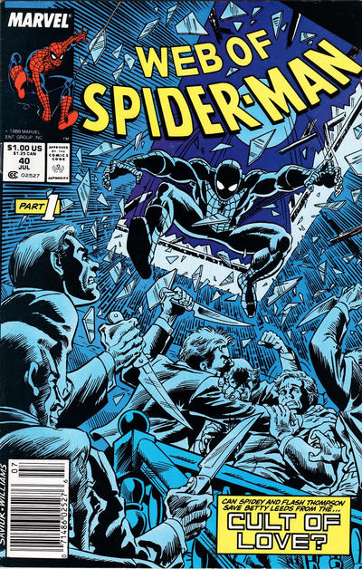 Web of Spider-Man #40 [Newsstand]-Fine
