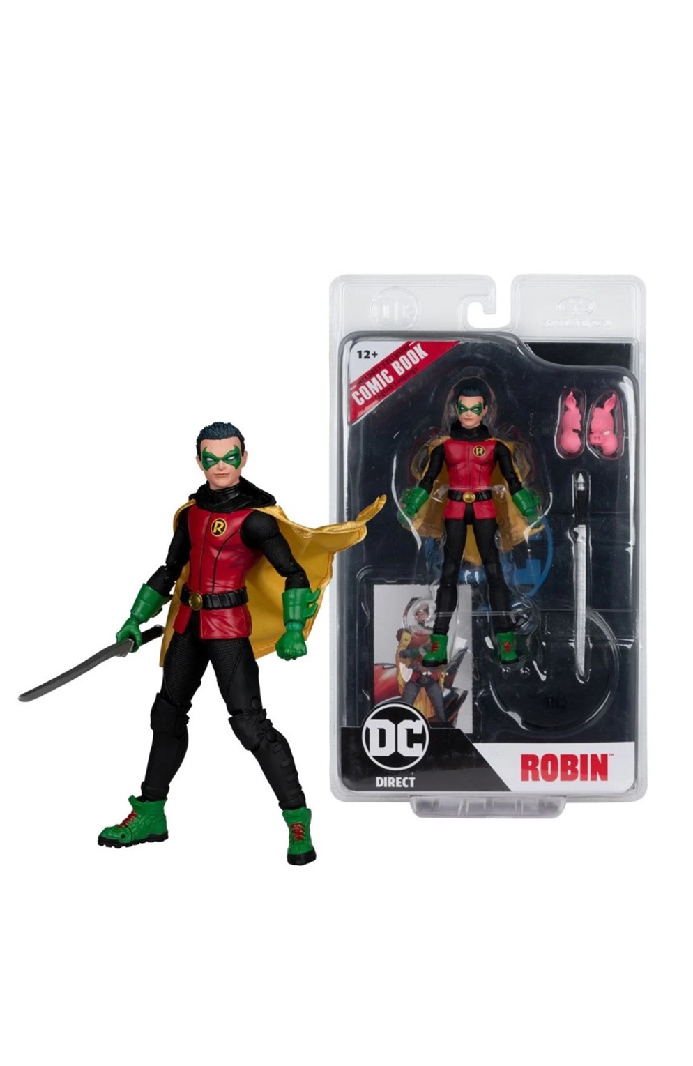 DC Page Punchers - Robin Damian Wayne Batman: Reborn 7-Inch Scale Action Figure With Comic Book