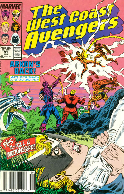 West Coast Avengers #31 [Newsstand]-Fine (5.5 – 7)