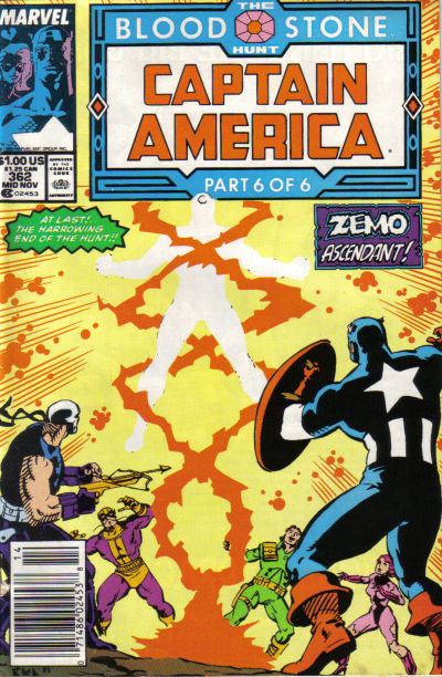 Captain America #362 [Newsstand] - Vg+ 4.5