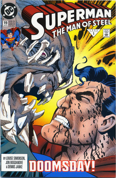 Superman: The Man of Steel #19 [Direct]-Fine (5.5 – 7) Doomsday Is Fully Revealed In This Issue