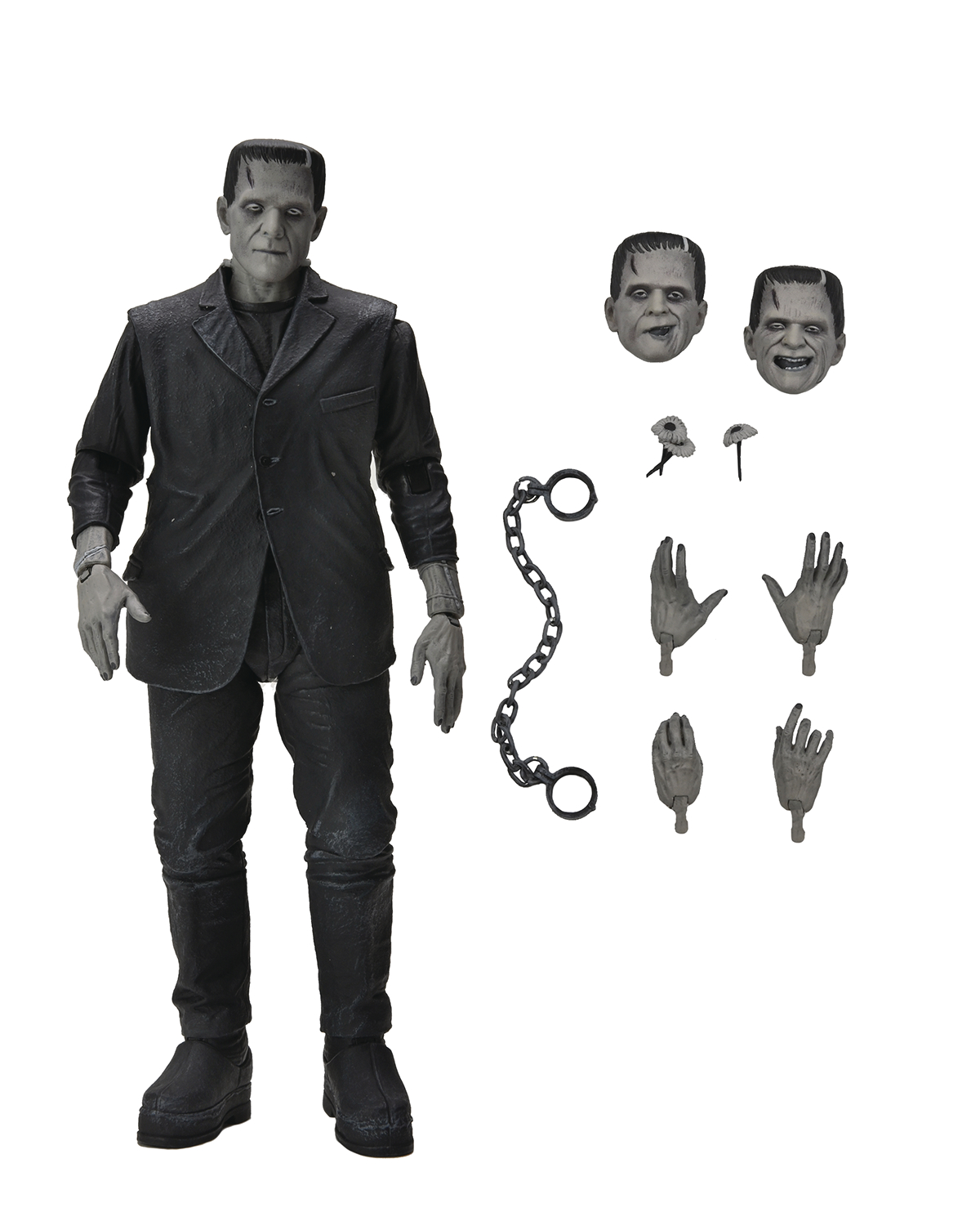 Universal Monsters Frankenstein's Monster Black & White Ultimate 7 Inch Action Figure
