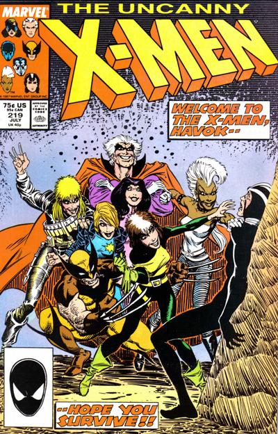 The Uncanny X-Men #219 [Direct]-Very Fine (7.5 – 9)