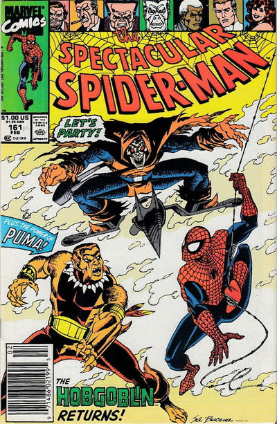 The Spectacular Spider-Man #161 [Newsstand]-Fine (5.5 – 7)