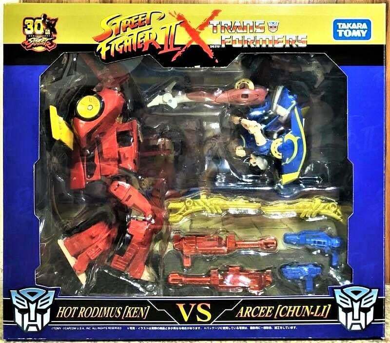 Transformers X Street Fighter Hot Rod (ken) Vs Arcee (Chun-li)