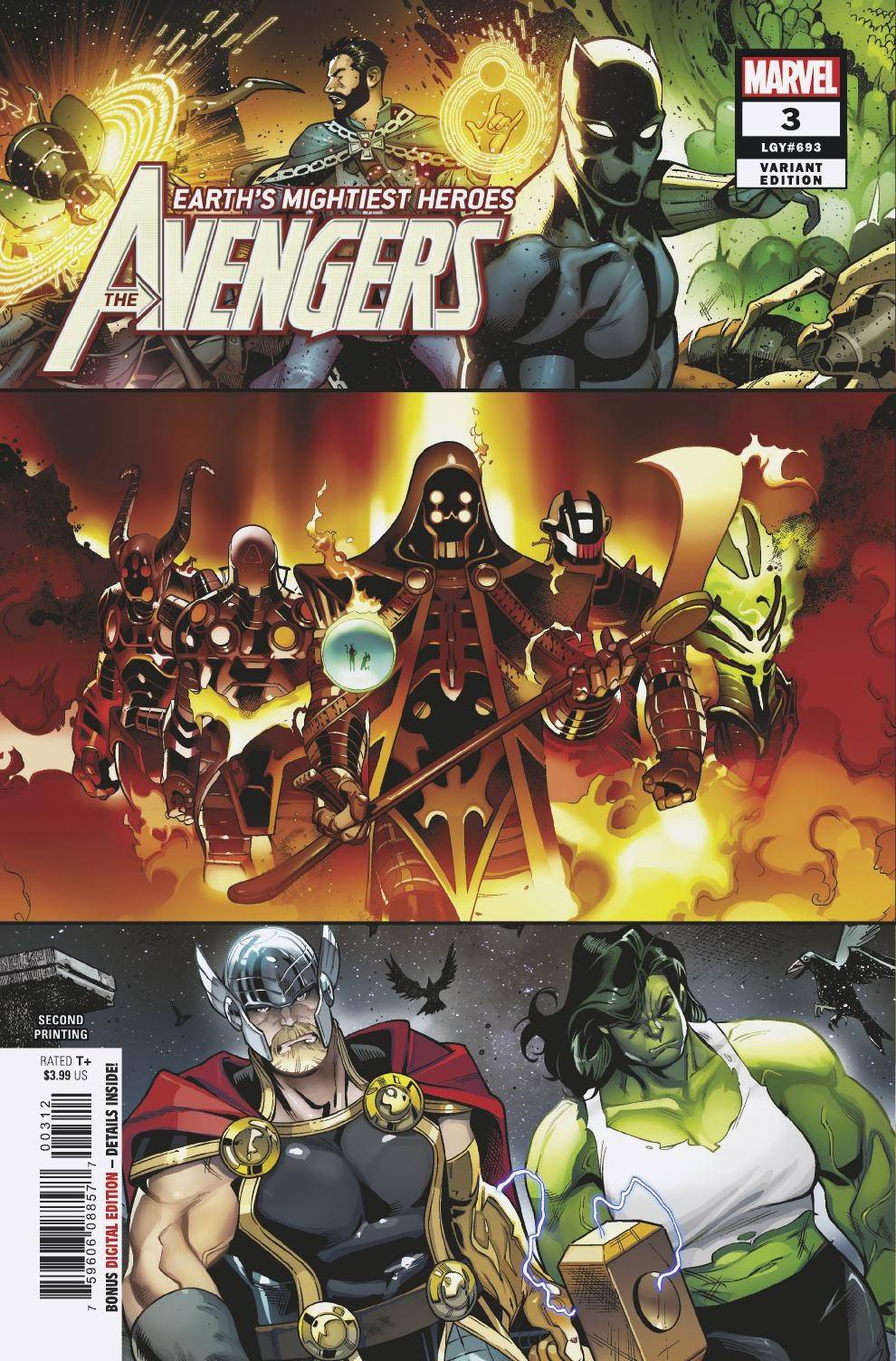 Avengers #3 2nd Printing Medina Variant (2018)