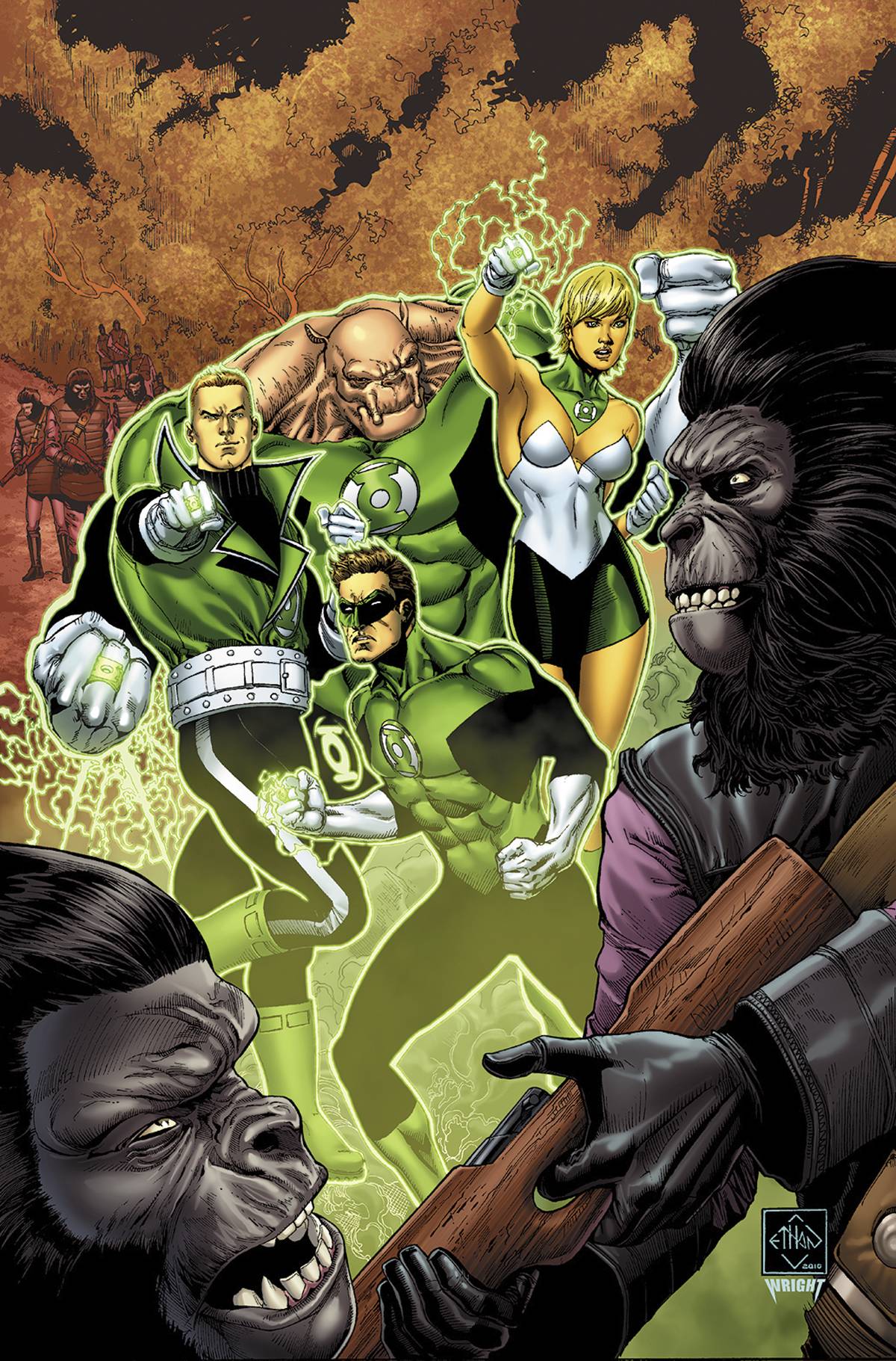 Planet of Apes Green Lantern #2 Main Cover