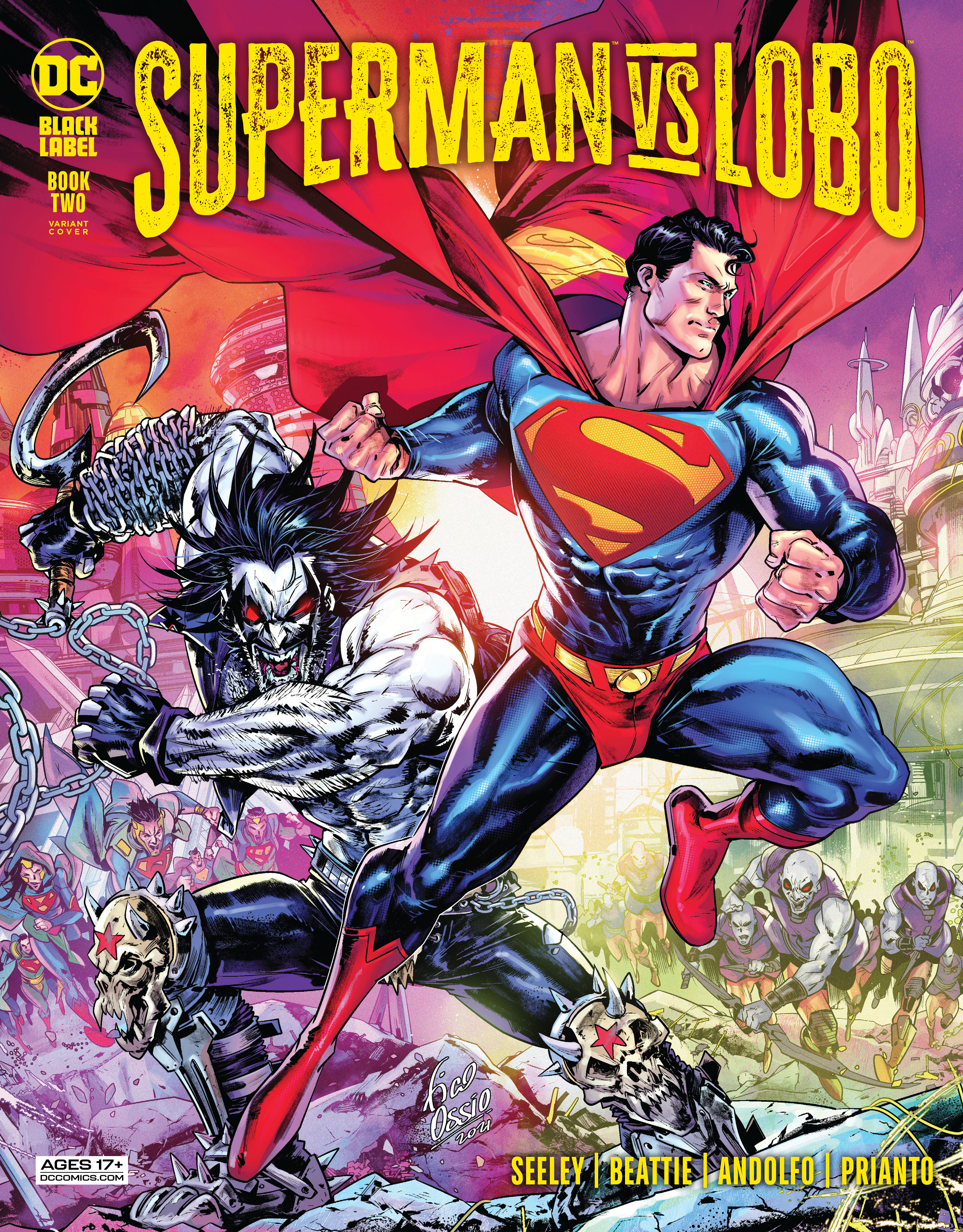 Superman Vs Lobo #2 Cover B Fico Ossio Variant (Mature) (Of 3)
