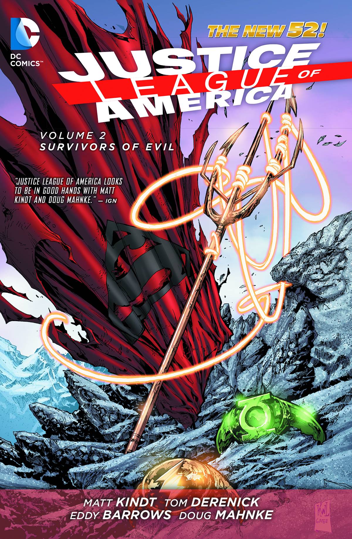Justice League of America Graphic Novel Volume 2 Survivors of Evil (New 52)