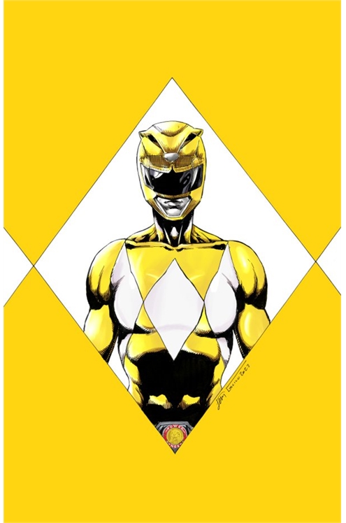 Mmpr 30th Anniversary Special #1 Slashloot Exclusive Eskivo Yellow Ranger Foil Variant