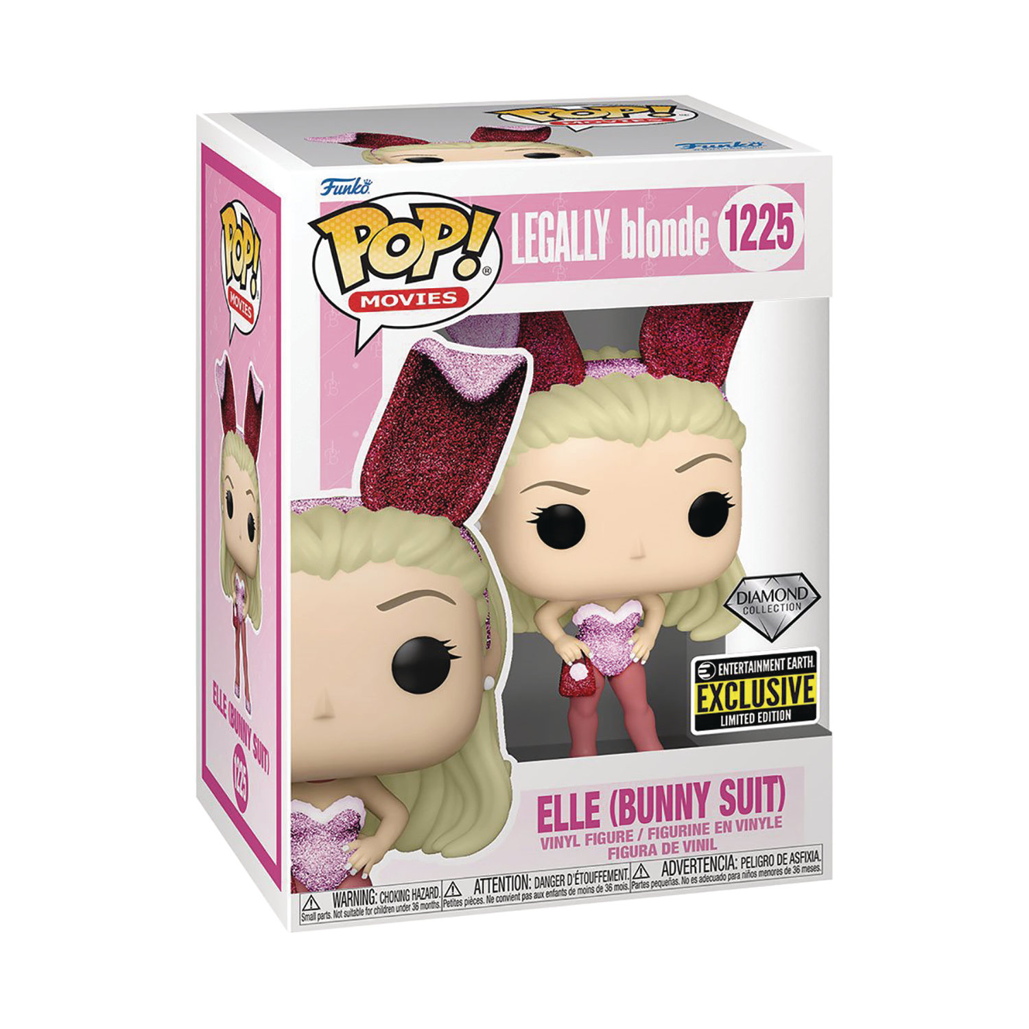 Legally Blonde Elle Woods Bunny Diamond Glitter Vinyl Figure