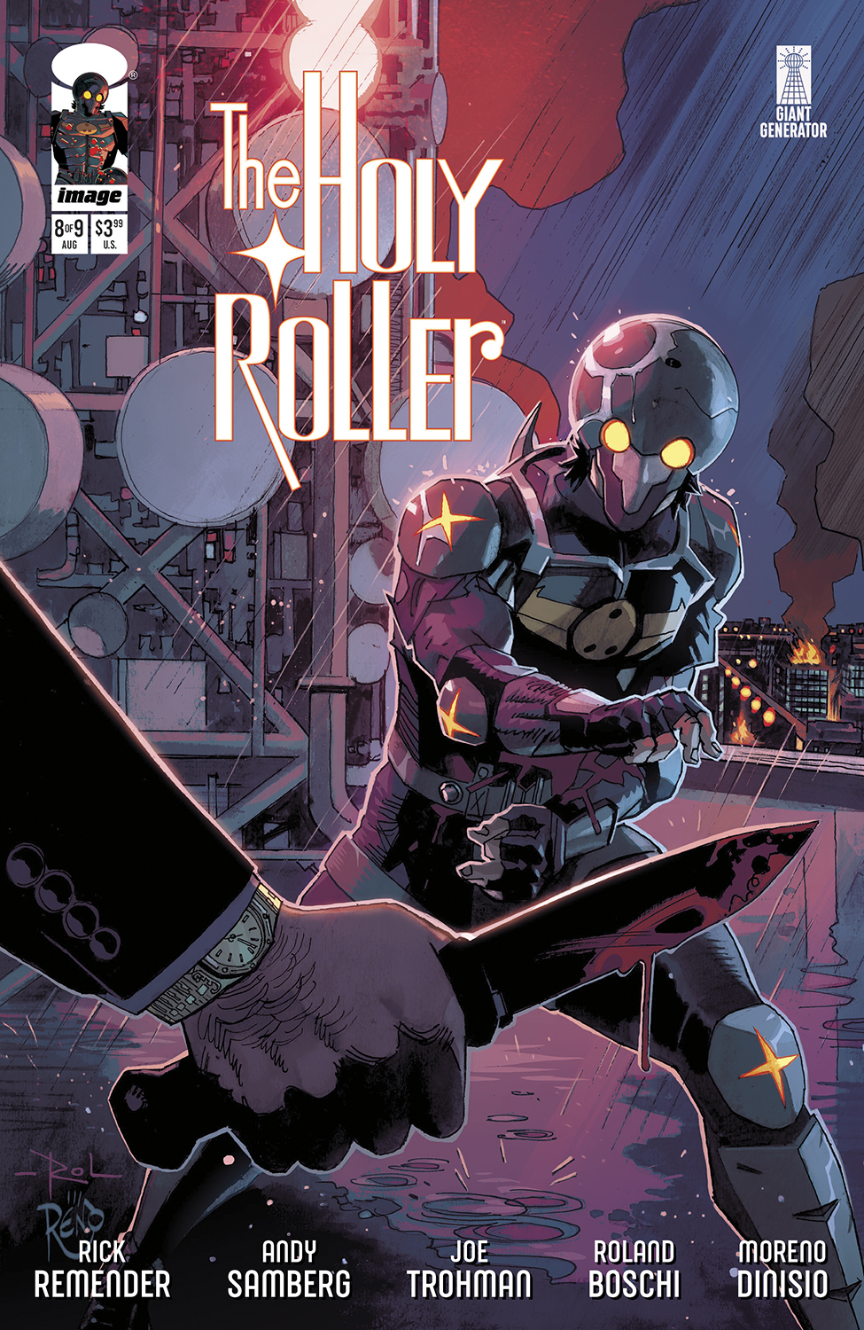 Holy Roller #8 Cover A Roland Boschi & Moreno Dinisio (Of 9)