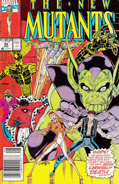 The New Mutants #92 [Newsstand]-Good (1.8 – 3)