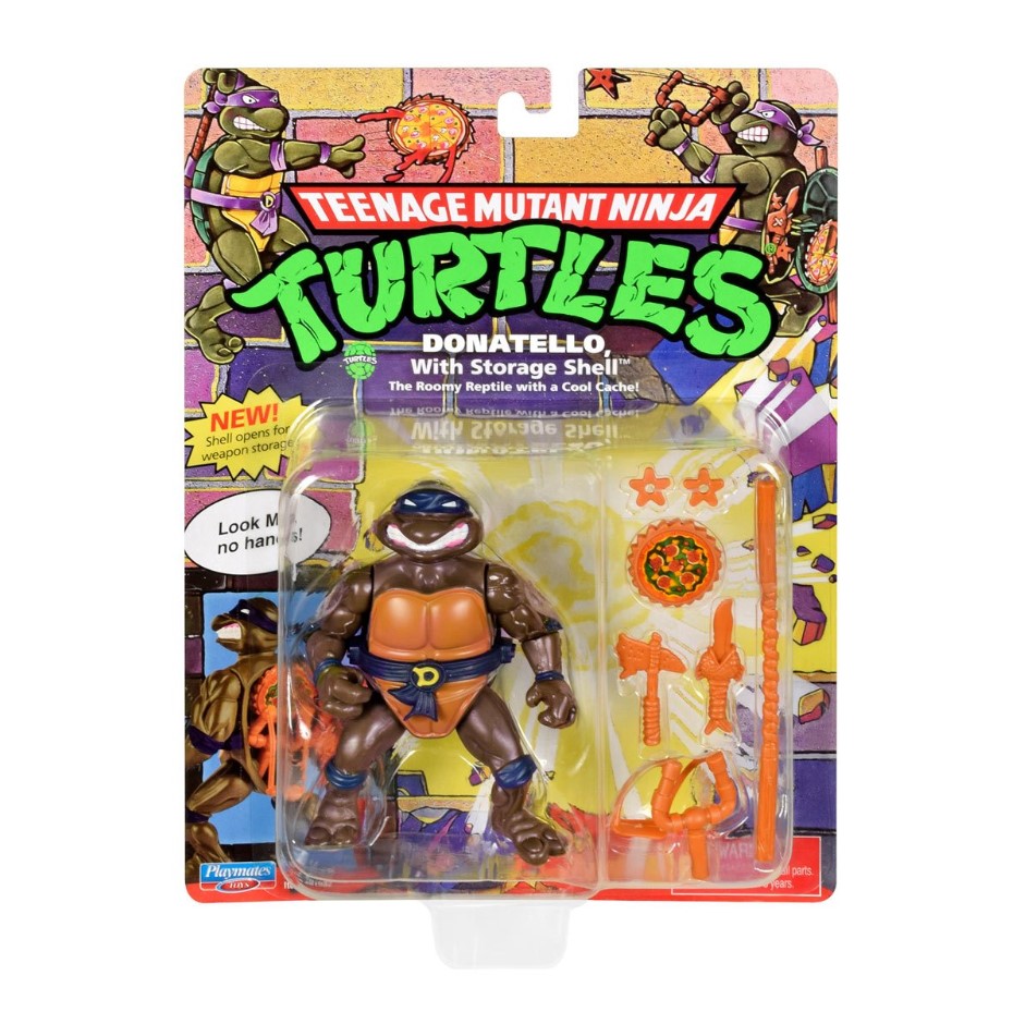 Teenage Mutant Ninja Turtles Original Classic Storage Shell Donatello Action Figure