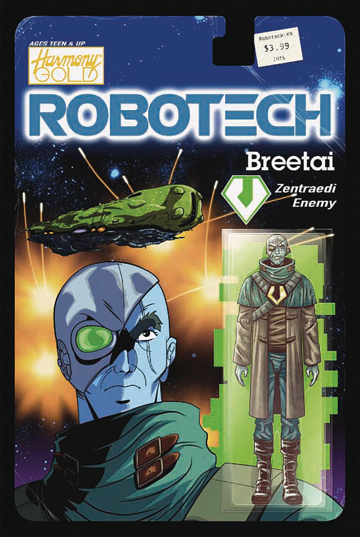 Robotech #9 Cover B Action Figure Variant