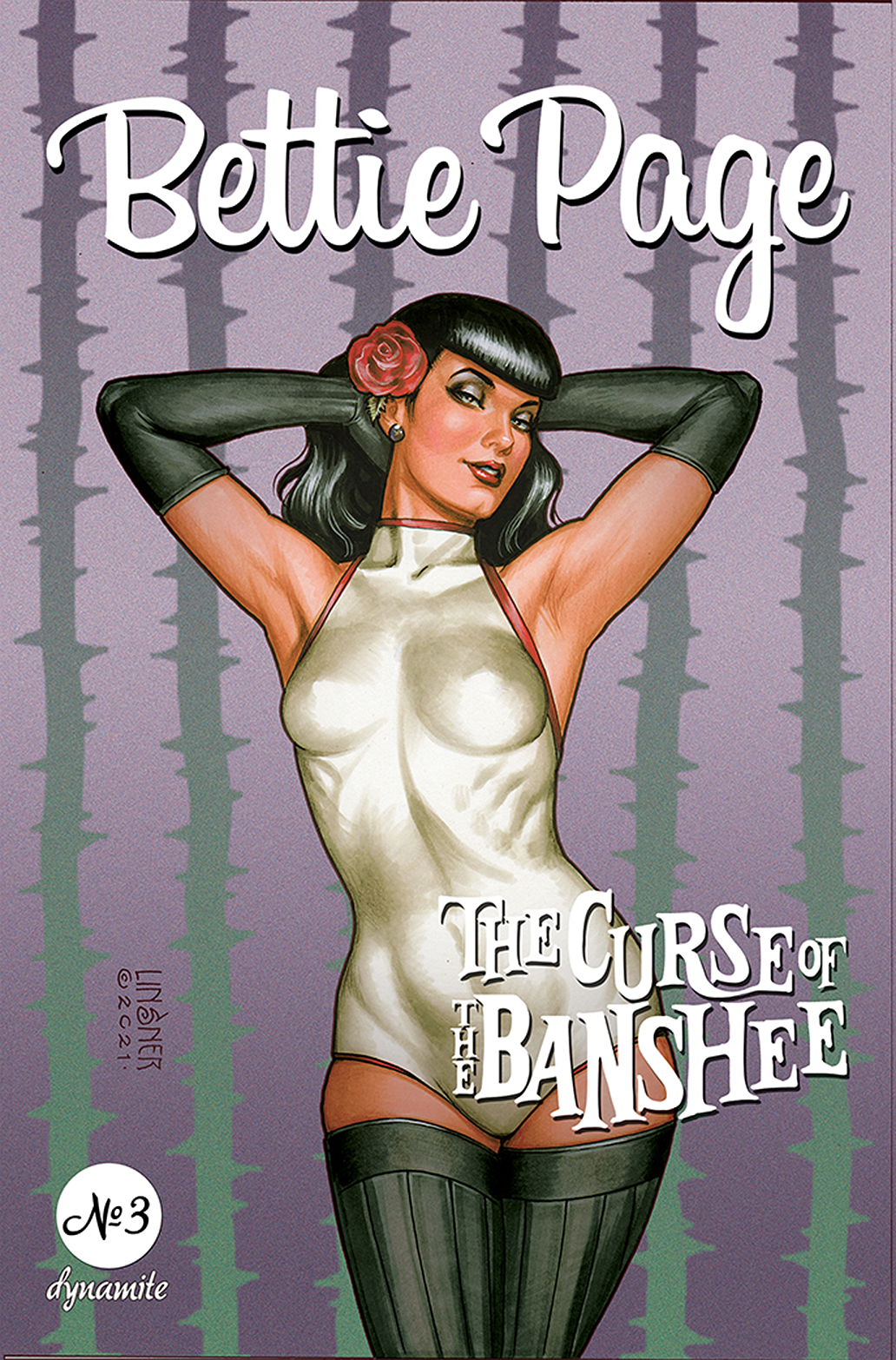 Bettie Page & Curse of the Banshee #3 Cover B Linsner