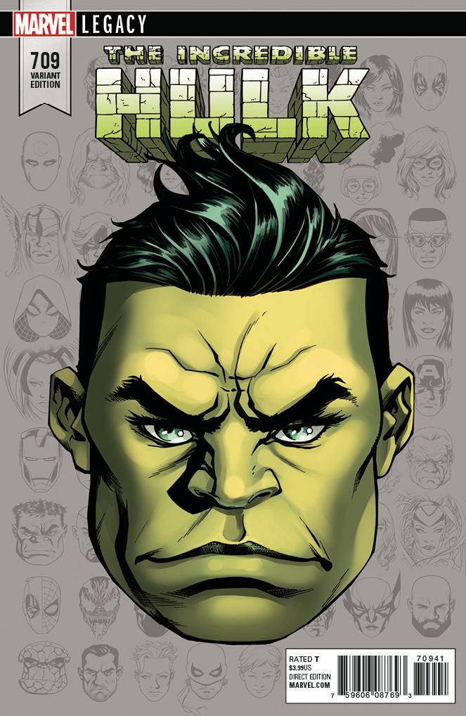 Incredible Hulk #709 Mckone Legacy Headshot Variant Legacy