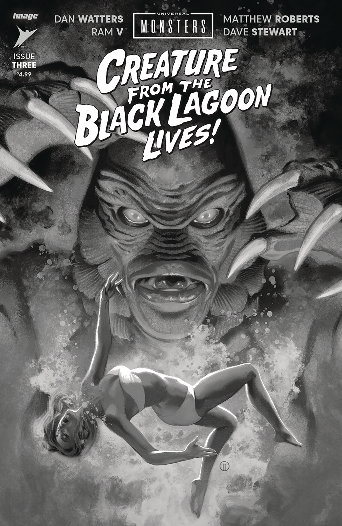 Universal Monsters the Creature from the Black Lagoon Lives #3 Cover D 1 for 25 Incentive Julian Totino Ted (Of 4)