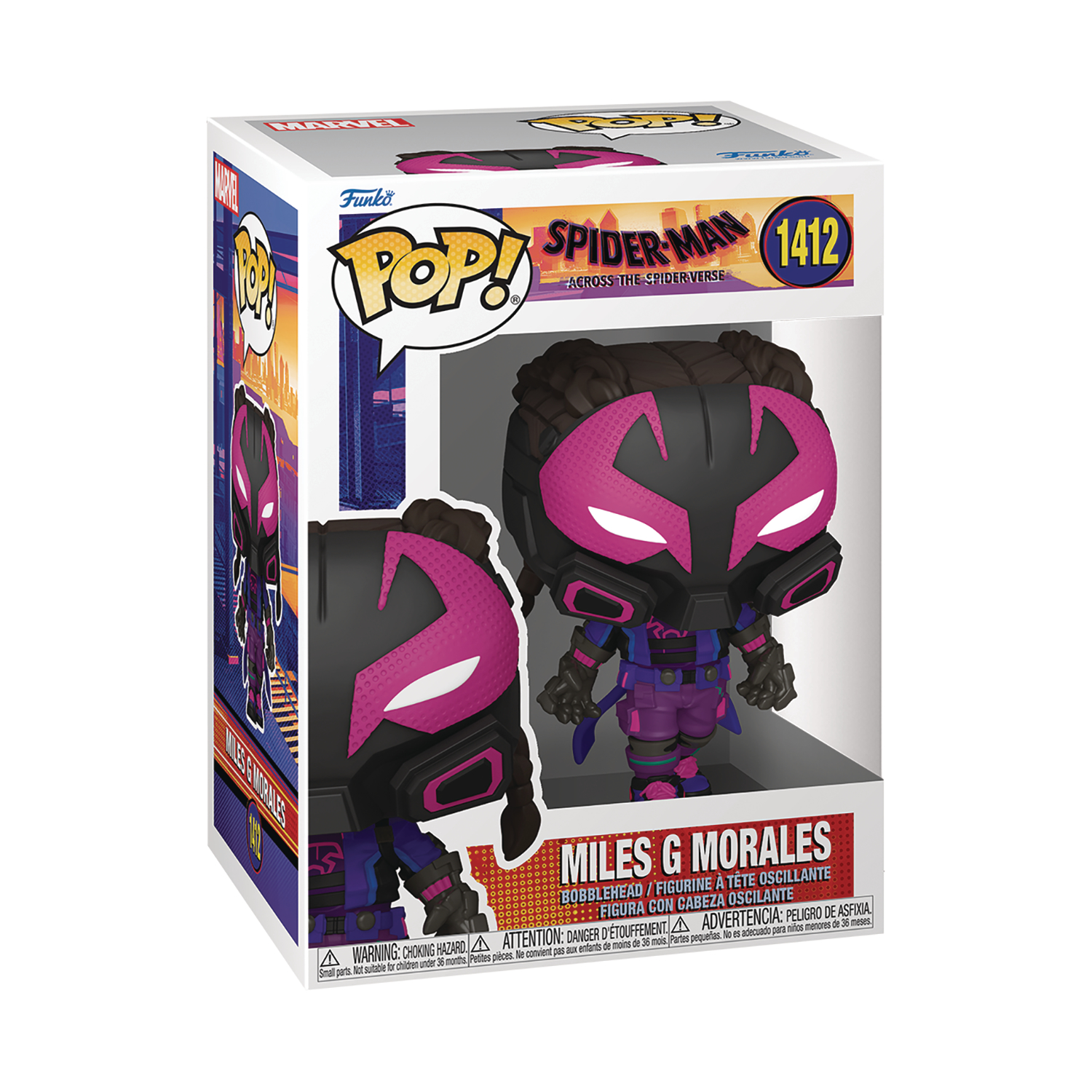 Spider-Man: Across The Spider-Verse Miles G Morales Funko Pop! Vinyl Figure #1412