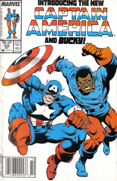 Captain America #334 [Newsstand] - Fn/Vf 7.0
