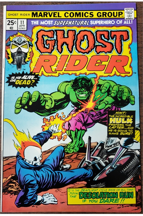 Ghost Rider #11 (1973) - Vf 8.0 W/Marvel Stamp