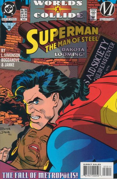 Superman: The Man of Steel #35 [Direct Sales]-Very Fine (7.5 – 9)