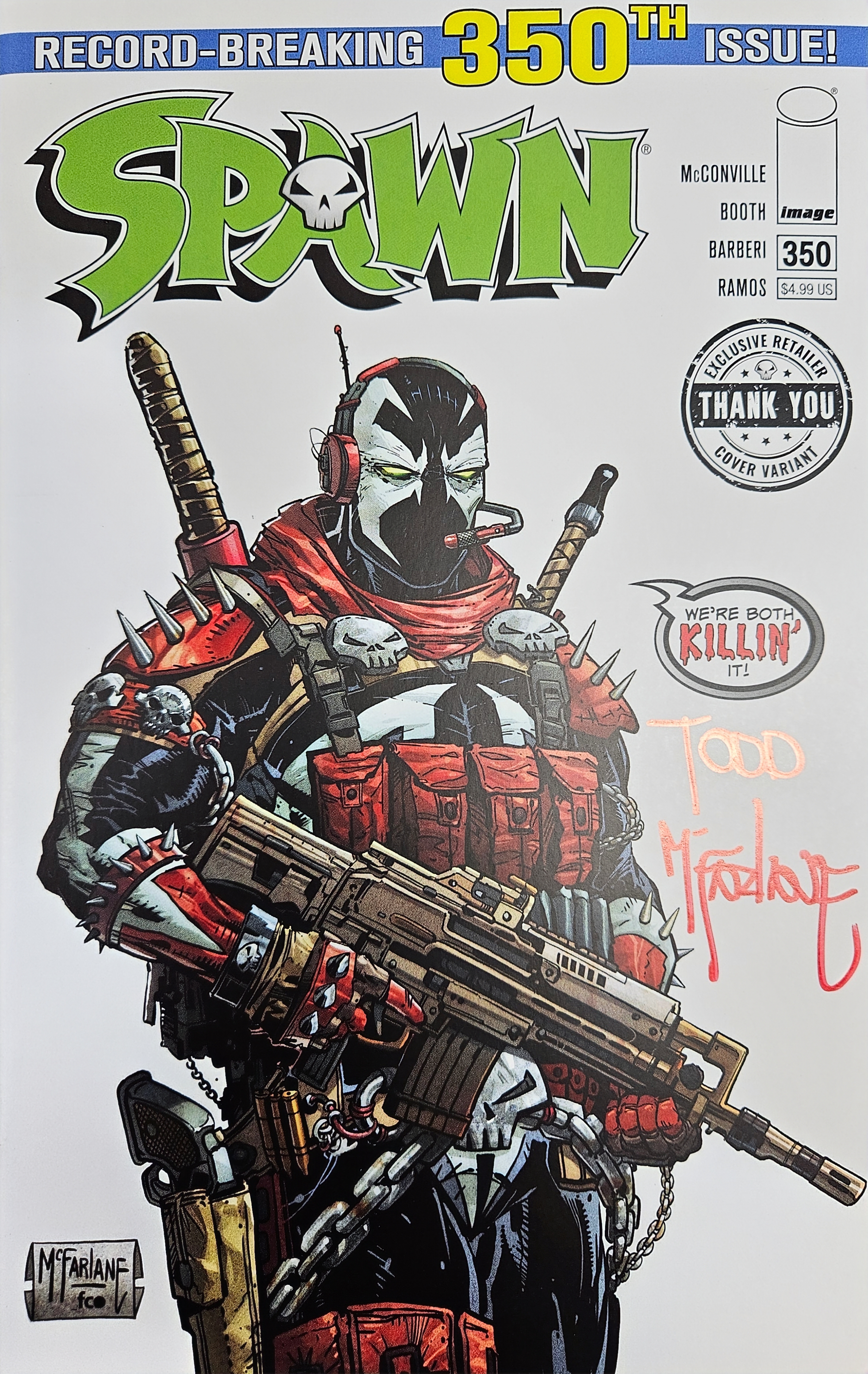 Spawn #350 Cover G Thank You Variant