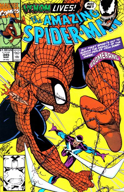 The Amazing Spider-Man #345 [Direct]-Fine (5.5 – 7)