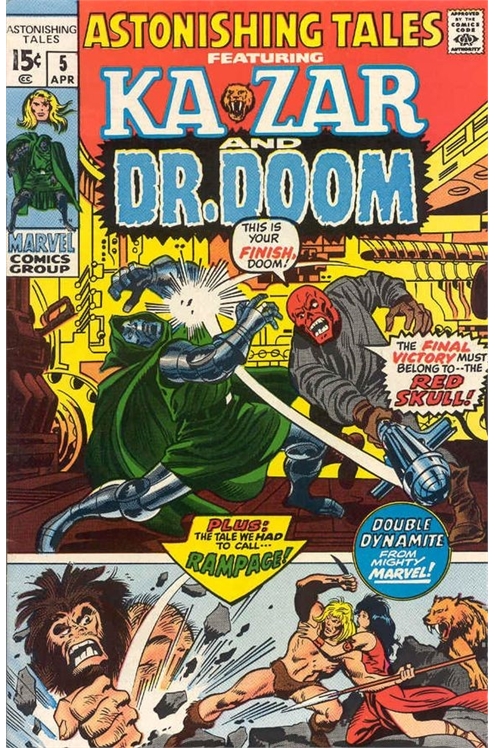 Astonishing Tales Volume 1 #5 (1970) Featuring Kazar And Dr. Doom