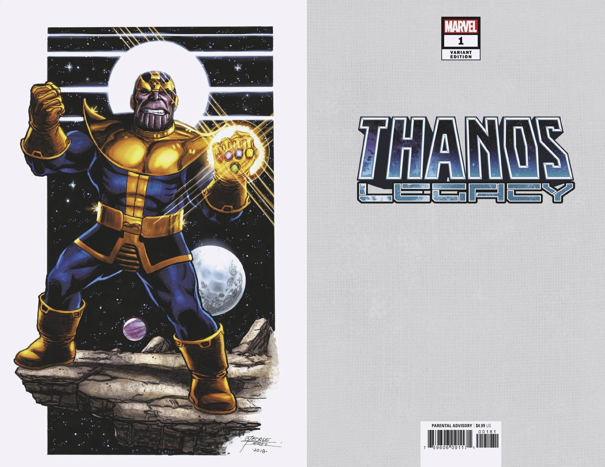 Thanos Legacy #1 Perez Virgin Variant