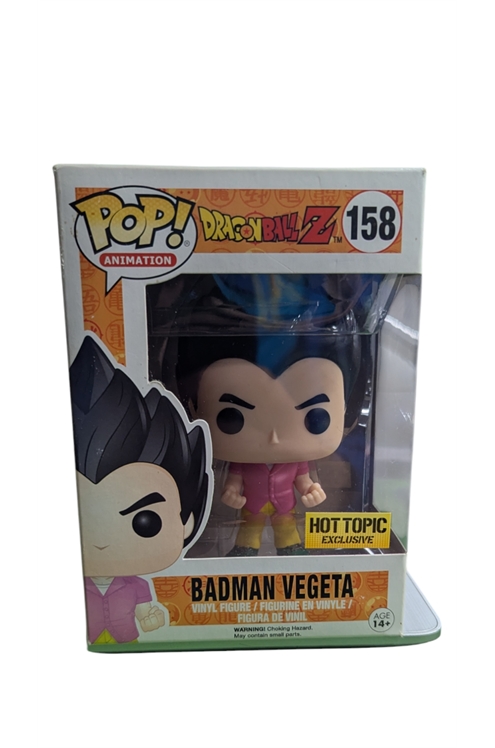 Funko Pop 158 Badman Vegeta Hot Topic Exclusive Pre-Owned