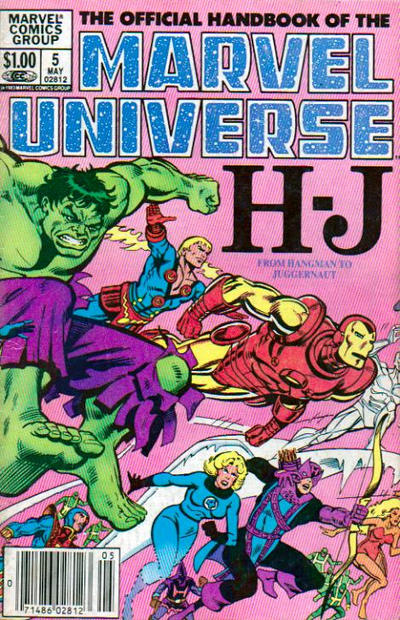 The Official Handbook of The Marvel Universe #5 [Newsstand]-Very Good (3.5 – 5)