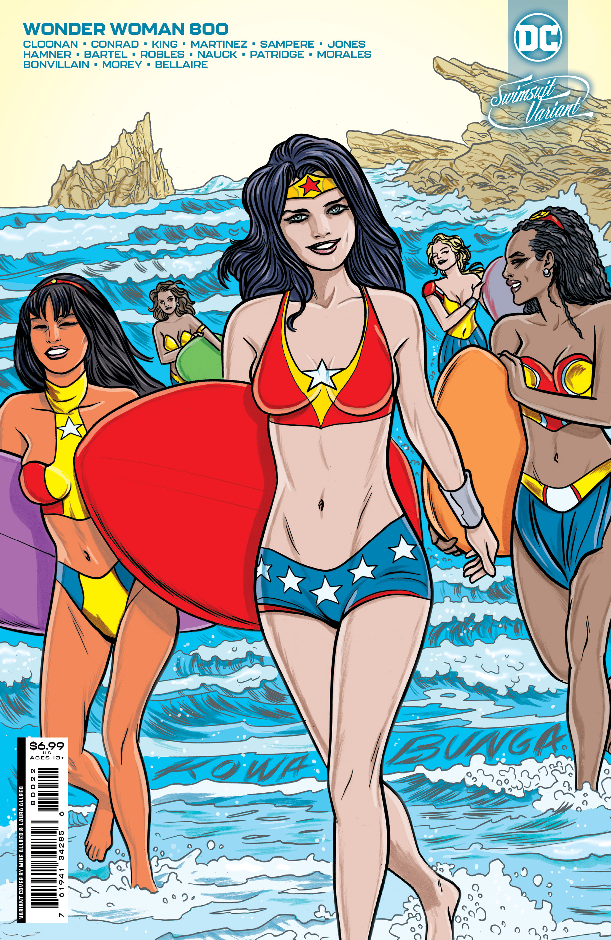Wonder Woman #800 Cover G Michael Allred Swimsuit Card Stock