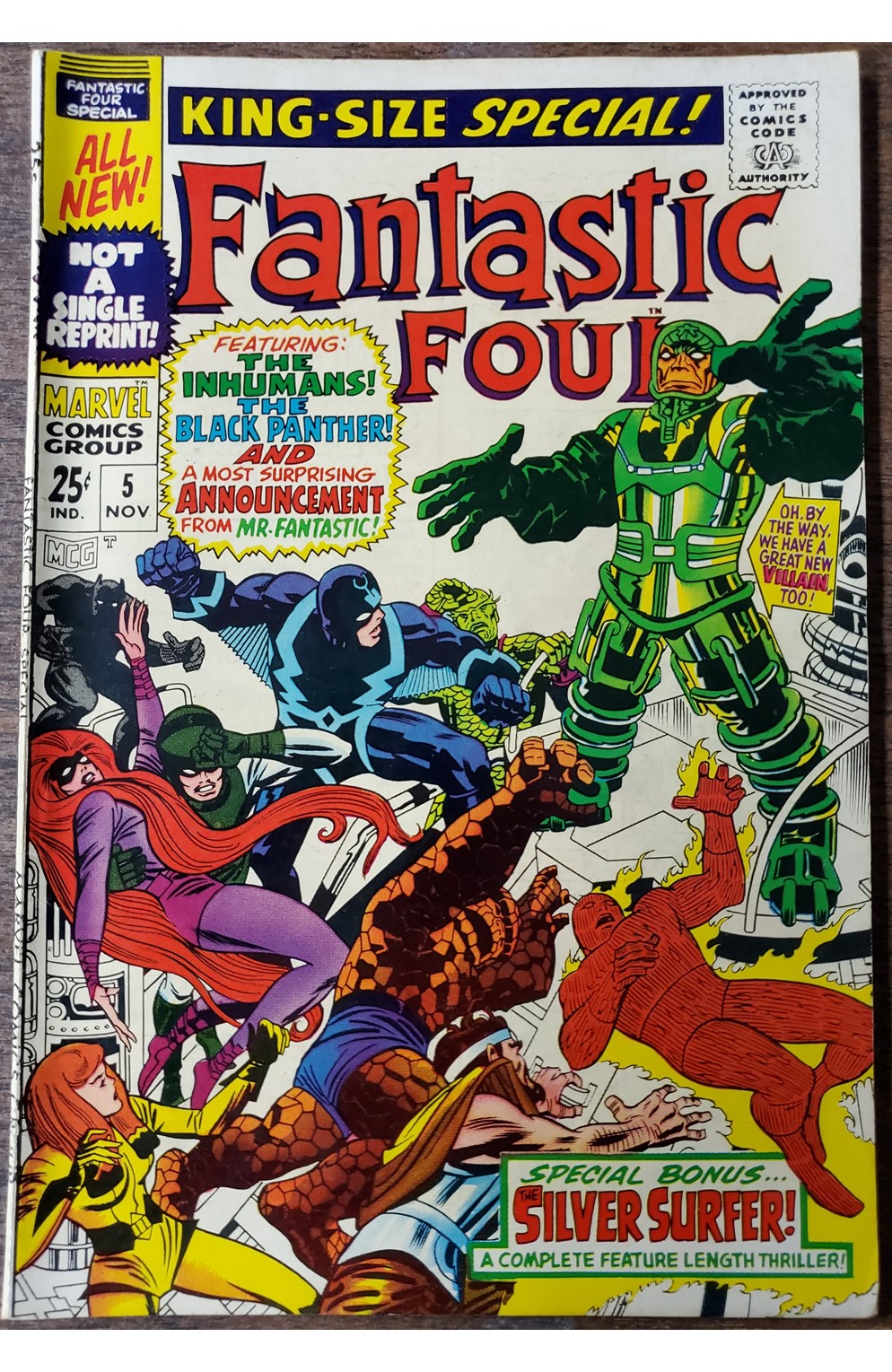Fantastic Four Annual #5 (Marvel 1967) 1st App Psycho-Man