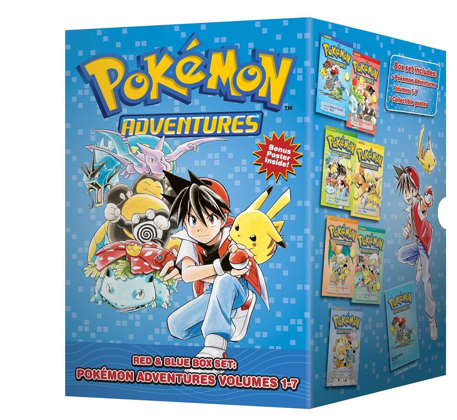 Pokémon Adventures Graphic Novel Box Set Volume 1 Red Blue (Latest Printing)