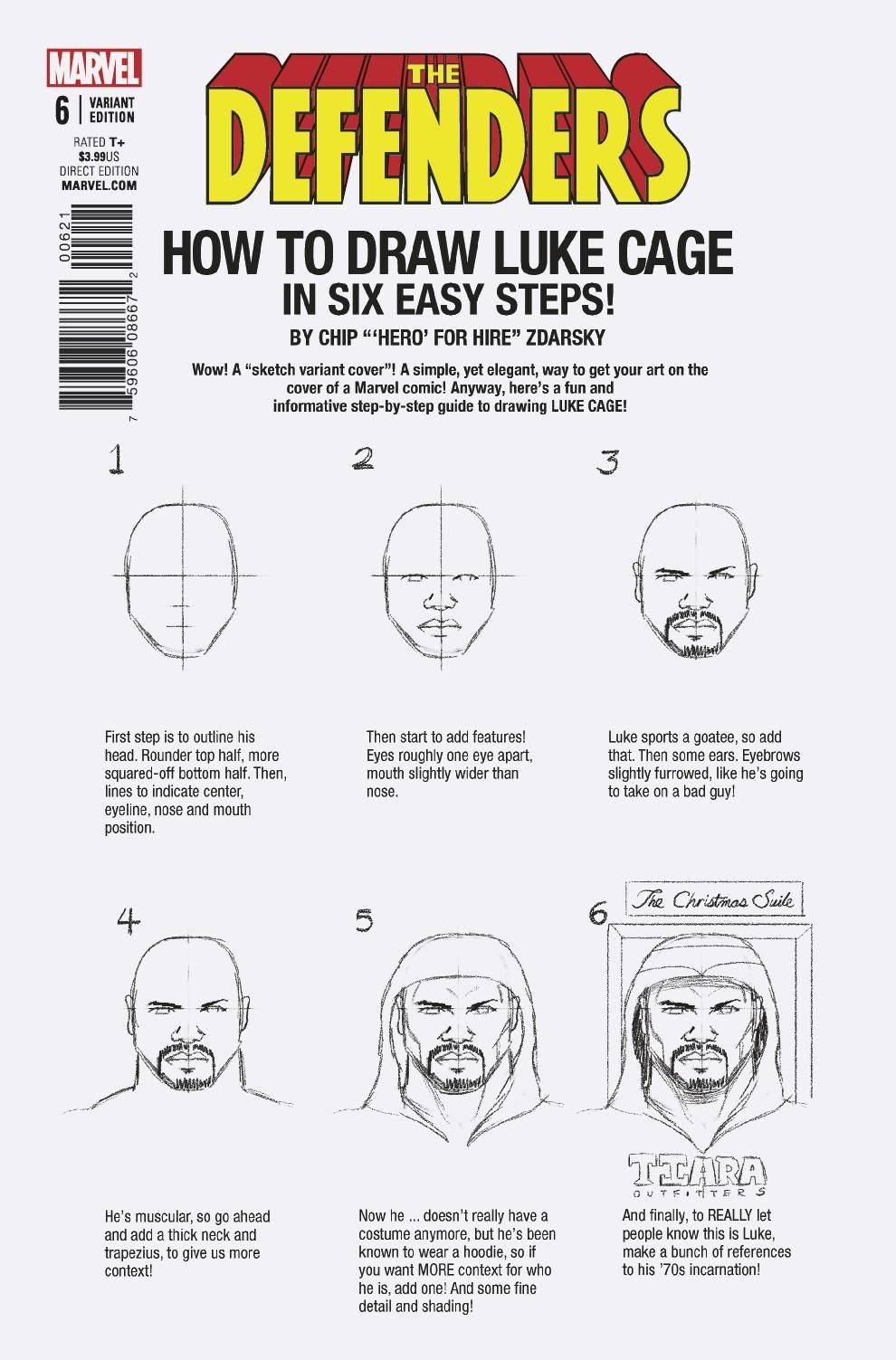 Defenders #6 Zdarsky How To Draw Variant Legacy