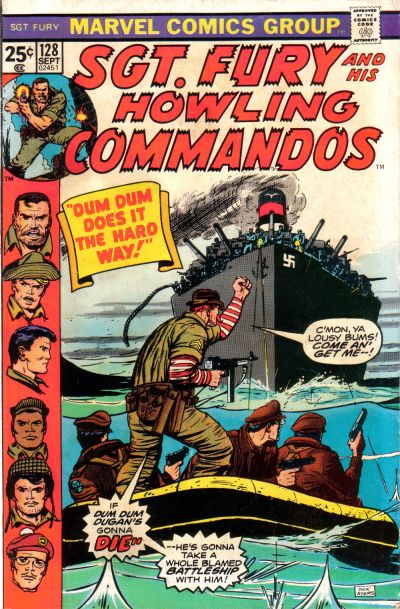 Sgt. Fury And His Howling Commandos #128-Very Good (3.5 – 5)