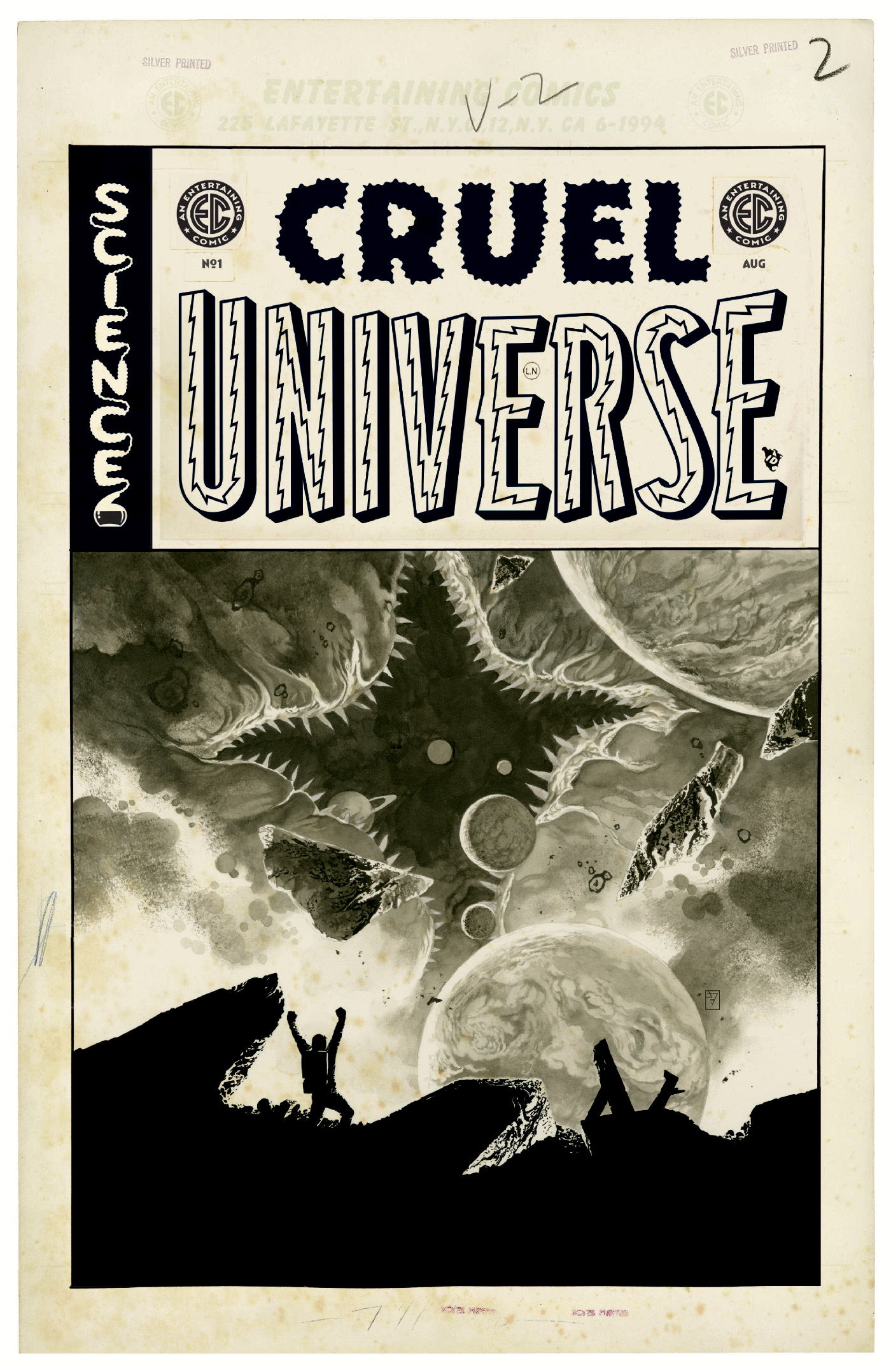 EC Cruel Universe #1 Cover G 1 for 20 Incentive JH Williams III Black & White Variant (Mature)