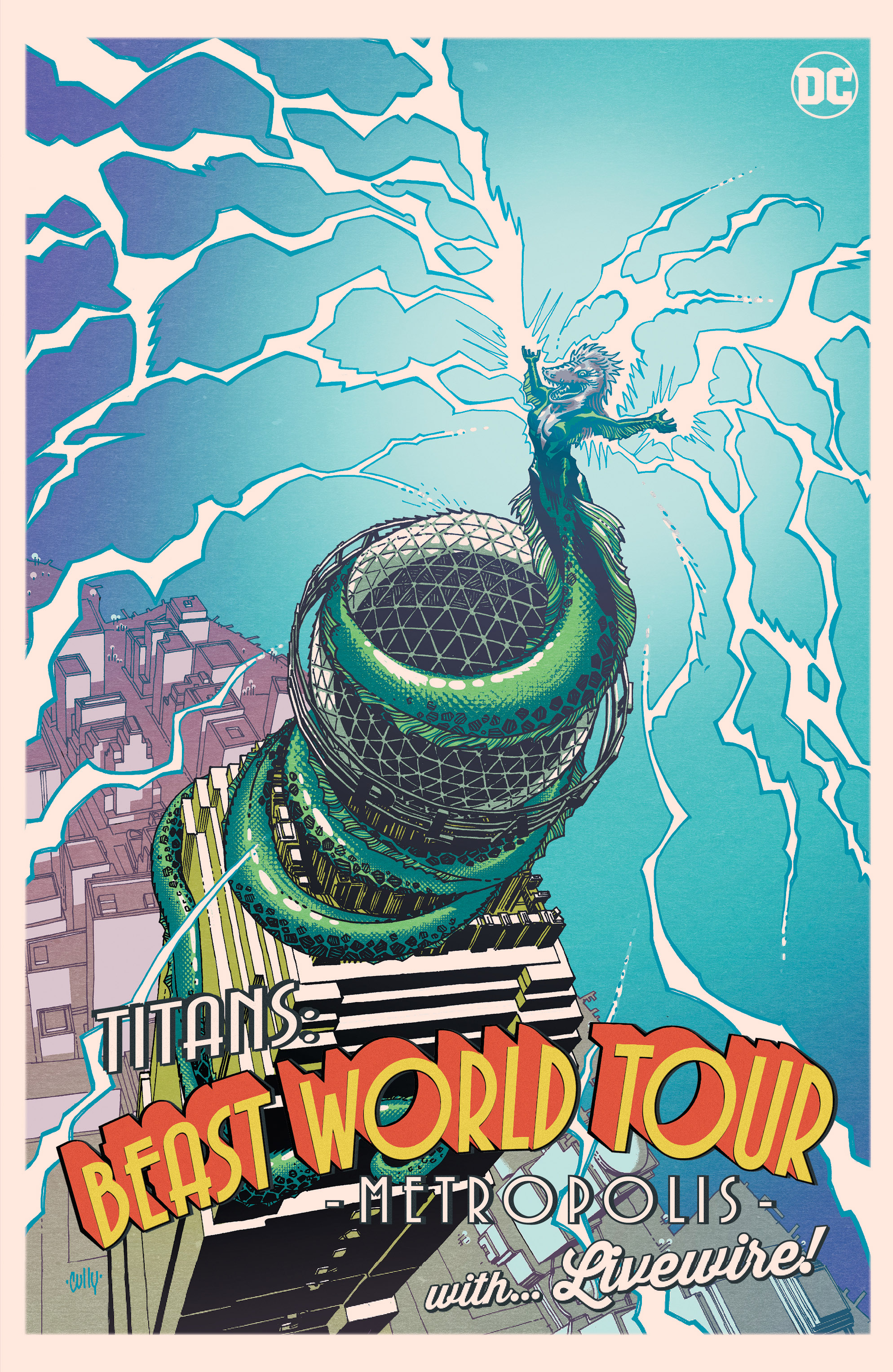 Titans Beast World Tour Metropolis #1 (One Shot) Cully Hamner Variant
