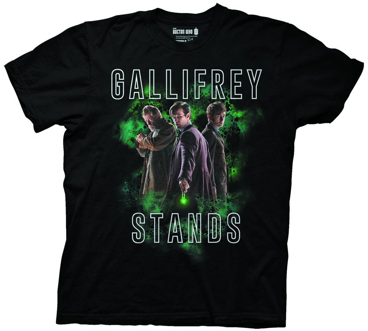 Doctor Who Gallifrey Stands Black T-Shirt XXL