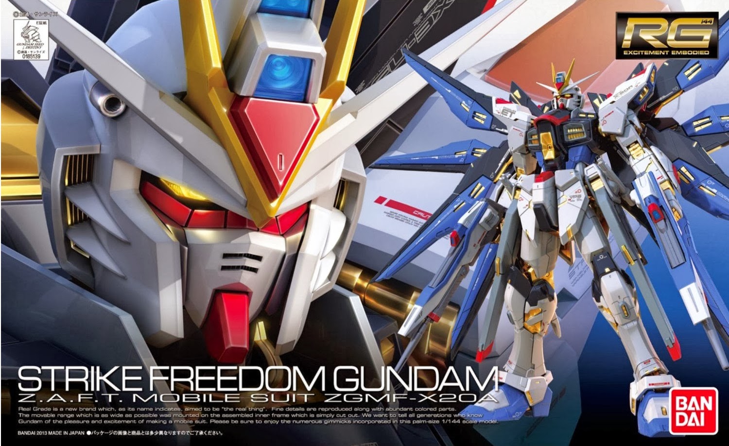 Gundam Strike Freedom Zgmf-X20a Rg 1/144 Model Kit